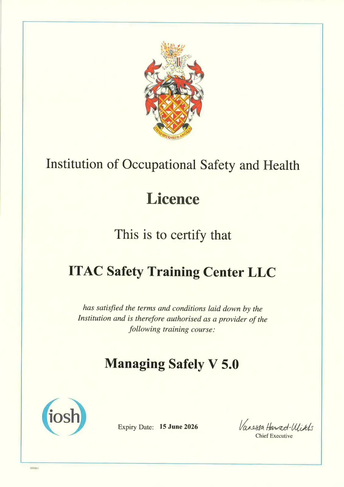 IOSH Managing Safely
