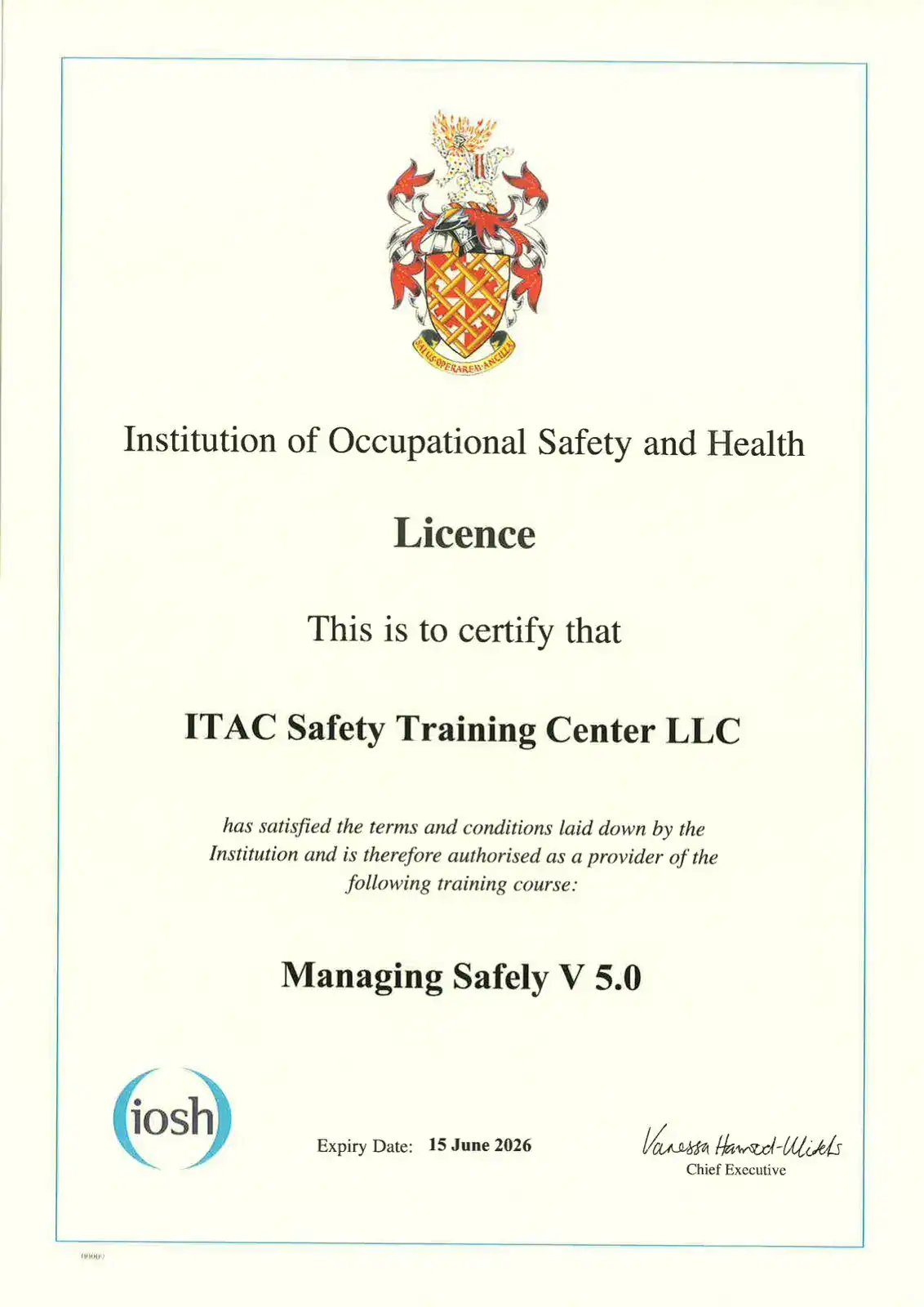 IOSH Managing Safely